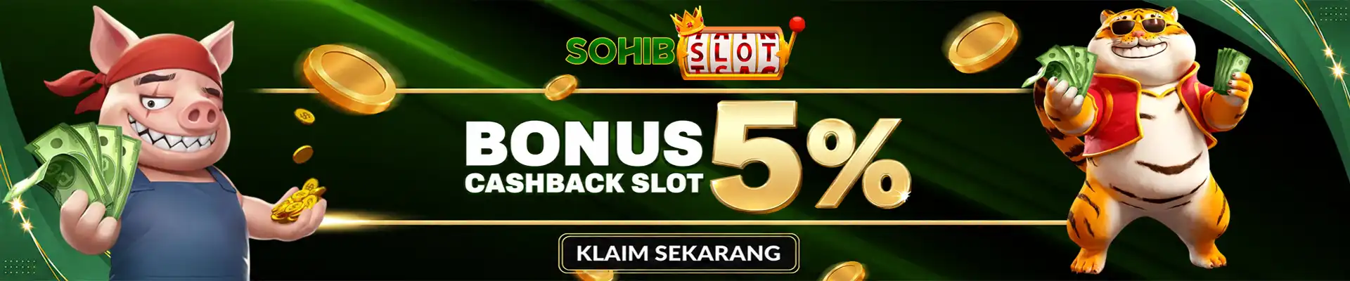 BONUS GARANSI KEKALAHAN / CASHBACK SLOT 5%
